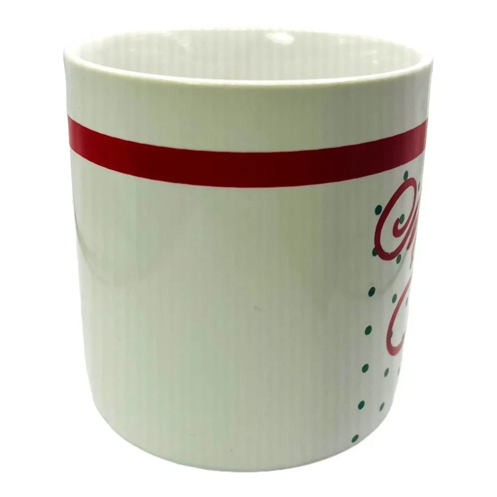 Vintage "Merry Christmas" Ceramic Coffee Mug With Santa Handle Made in Japan - Picture 4 of 9